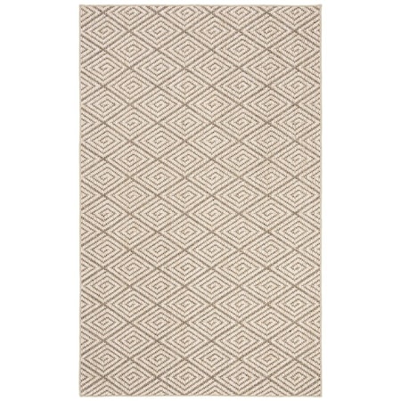 Safavieh 5 x 8 ft. Palm Beach Power Loomed Rectangle Area Rug Beige & Brown PAB360B-5